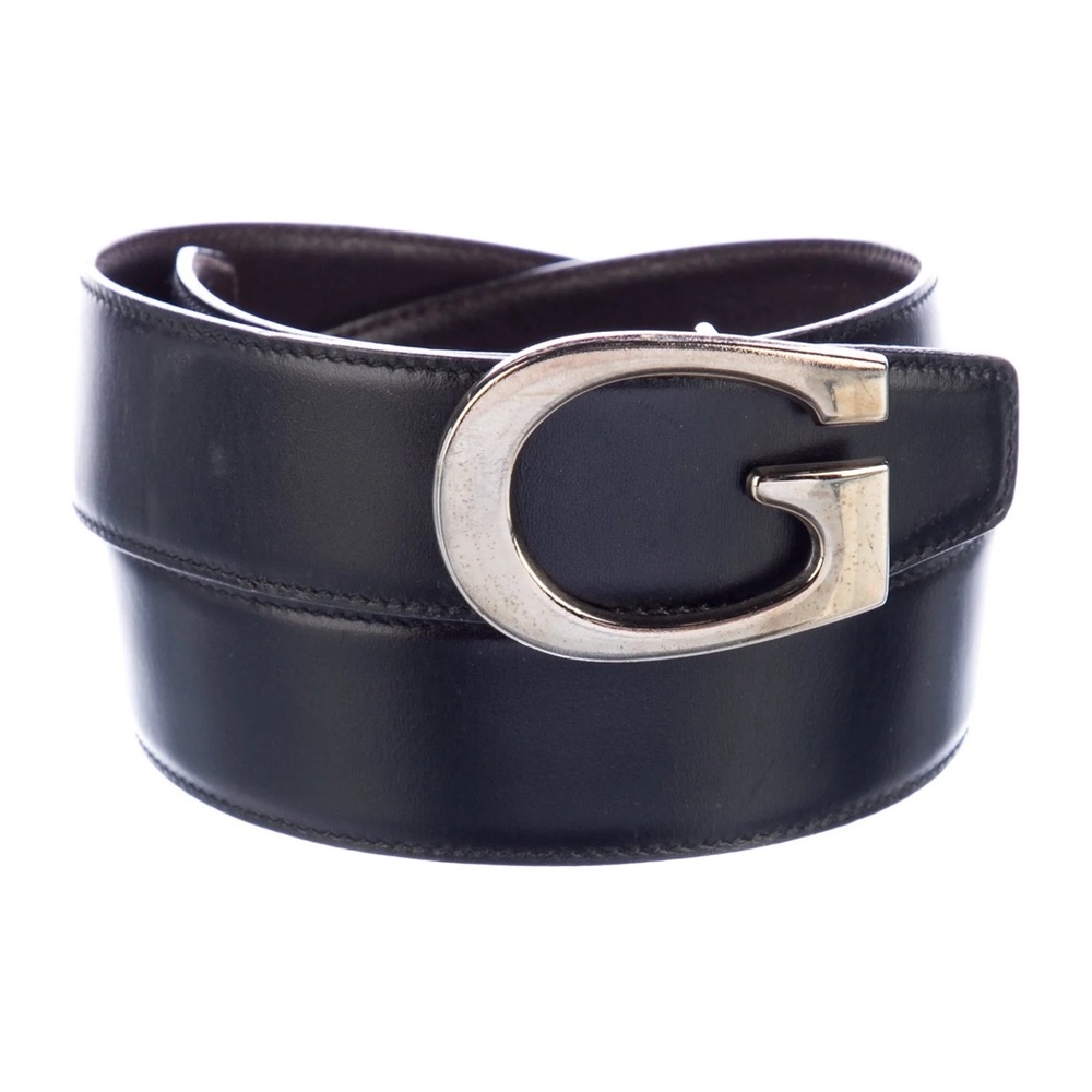 Gucci Black Belt with Silver G Buckle